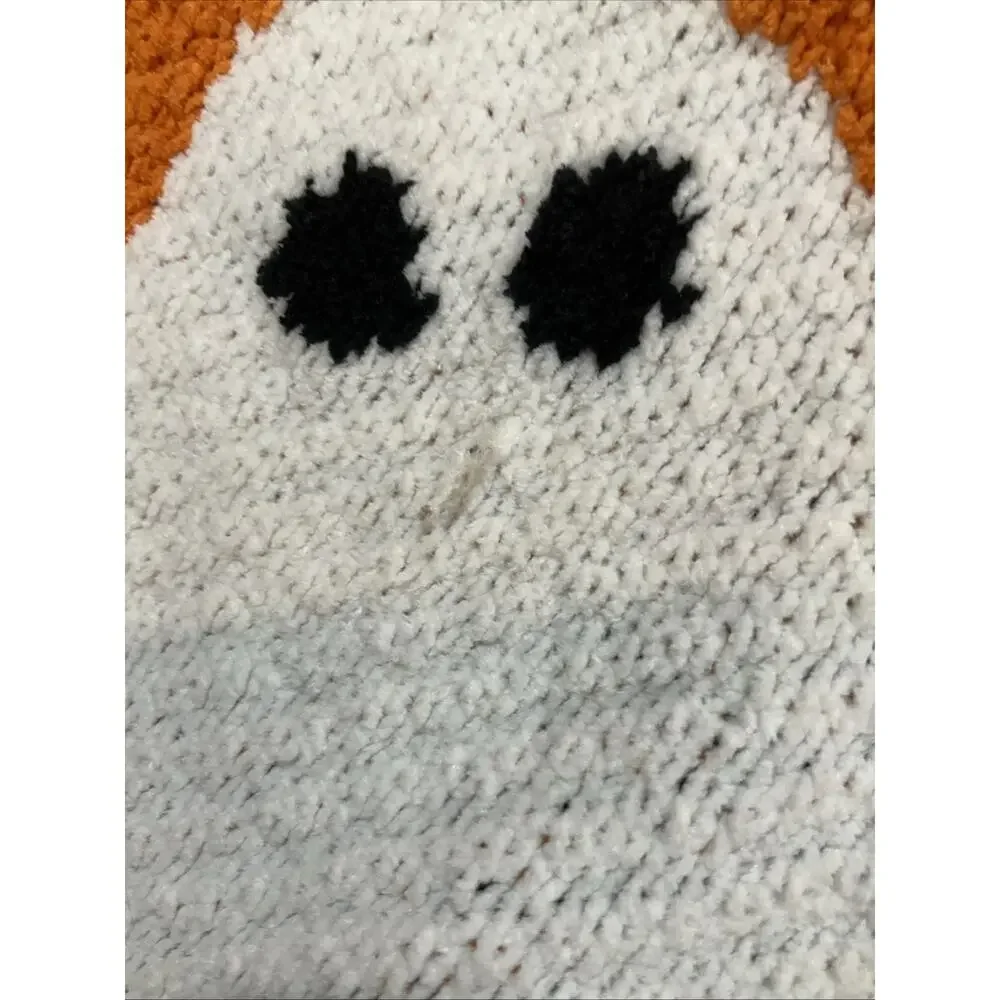AMELIE HOME Soft Thick Knit Halloween Ghost Bat Blanket Throw Blanket 50